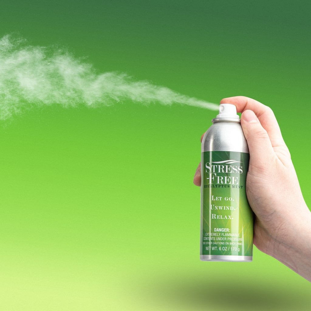 Stress Free Spray Eliminates the worst of odors....